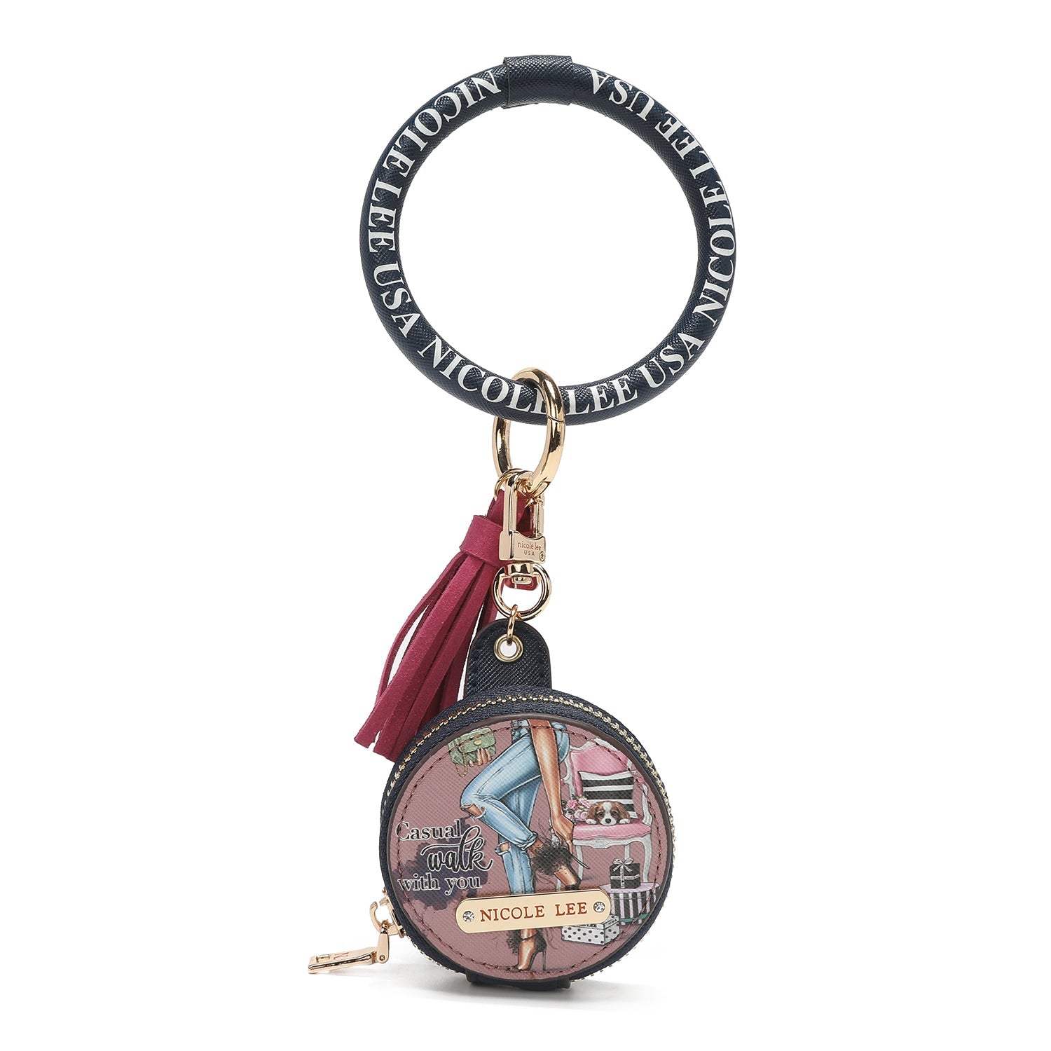 PULSERA CON LLAVERO Y PORTA AUDIFONOS-5