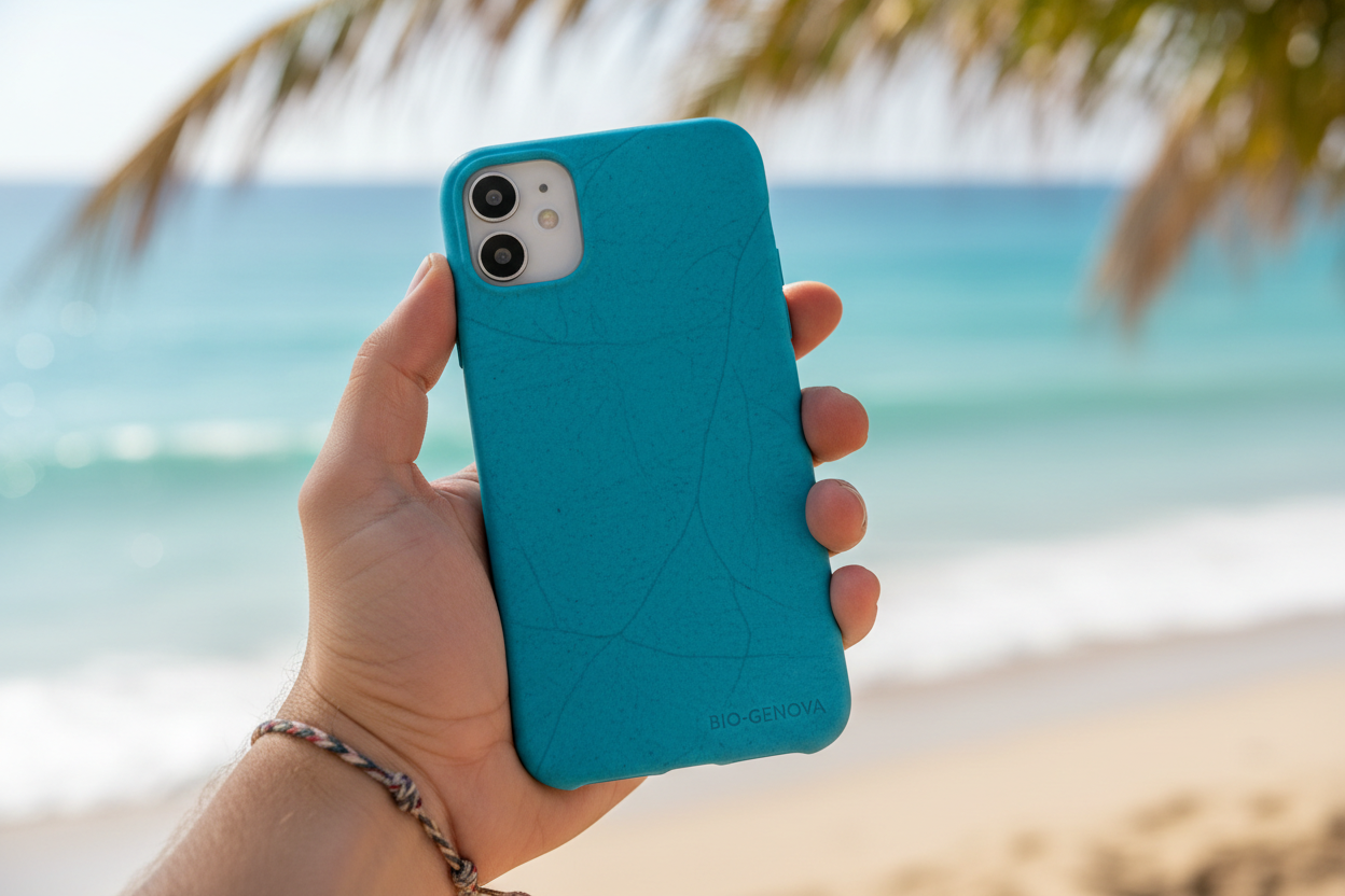 Funda iNature Azul Océano - En uso