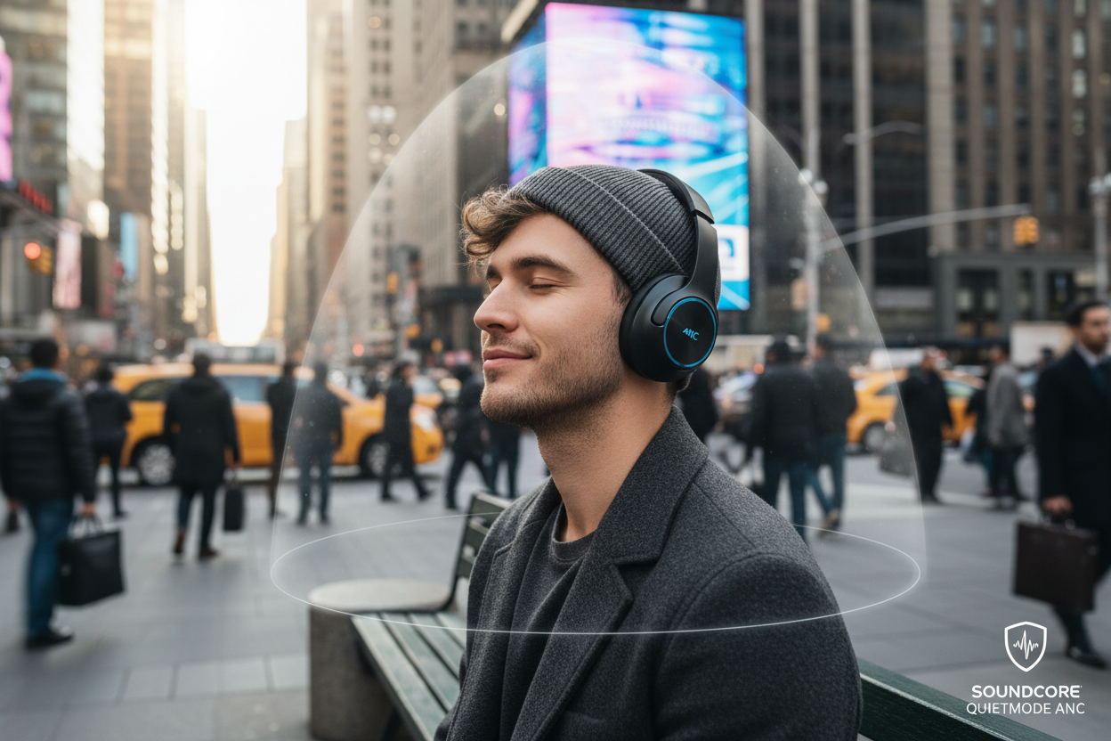 Soundcore Q20i - Cancelación de ruido en acción